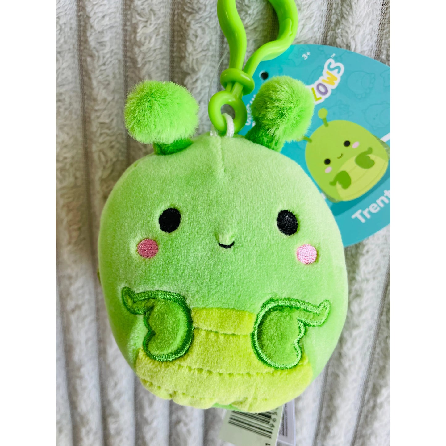 Squishmallows 3.5" Mini Clip-On Plush Trenton the Praying Mantis