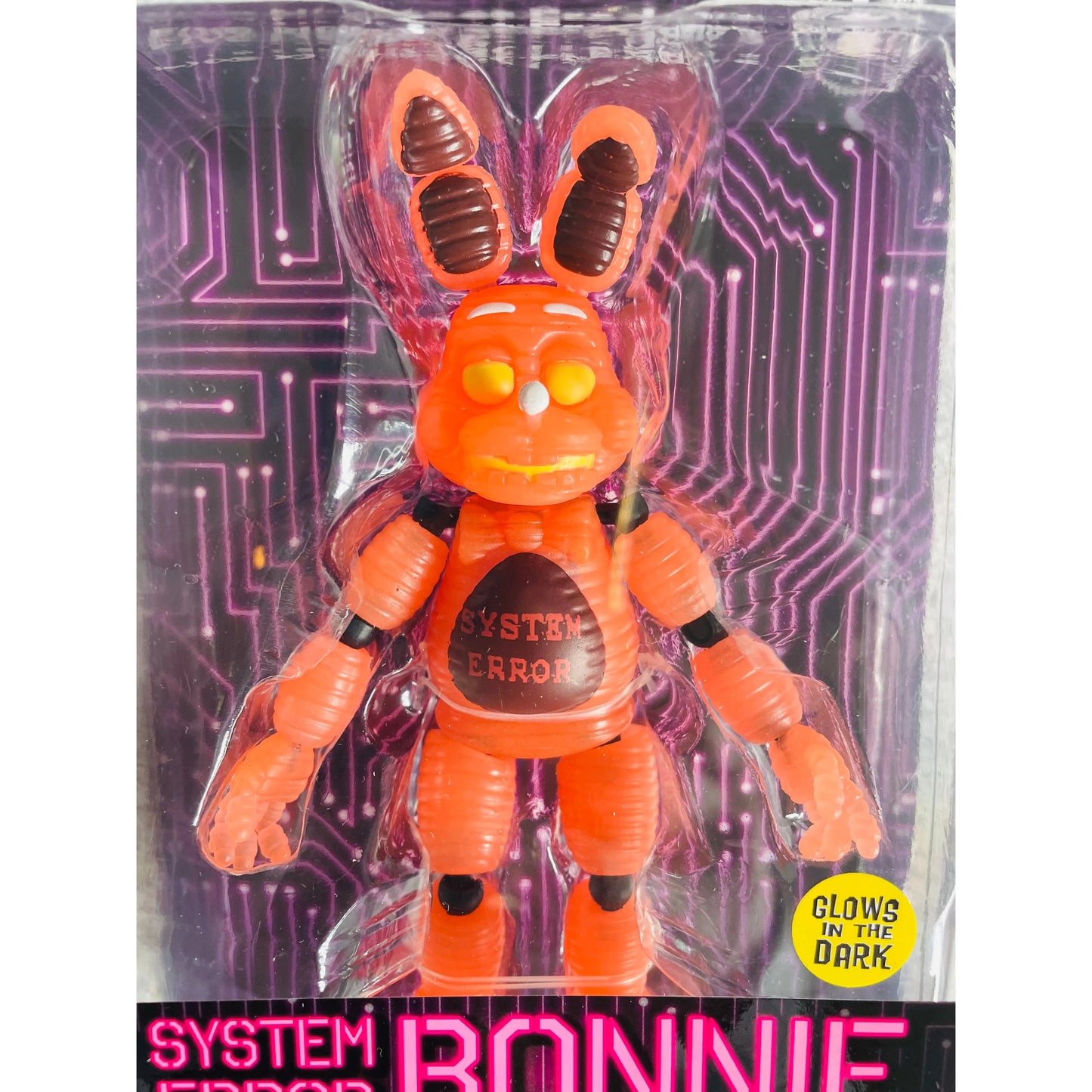 Five Nights at Freddy's System Error Bonnie Action Figure (Glows in the Dark)