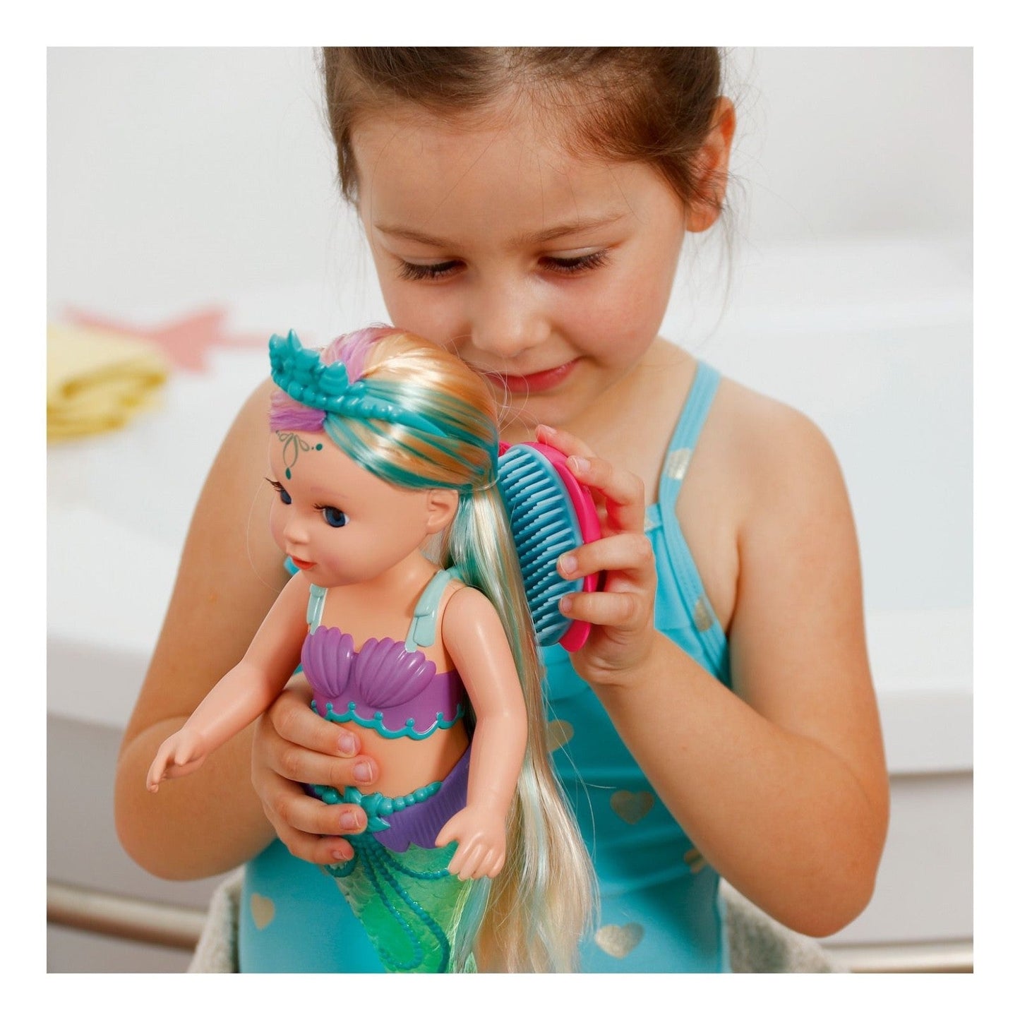 Baby Born Mermaid 43cm Doll with Colour Change Light Up Tail - Planet Toys