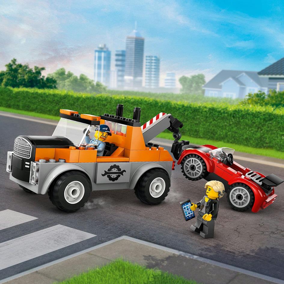 Lego City 60435 Tow Truck & Sports Car Repair Playset for Ages 4 & Up