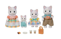 Sylvanian Families Latte Cat Family Toy Playset for Ages 3 and Up