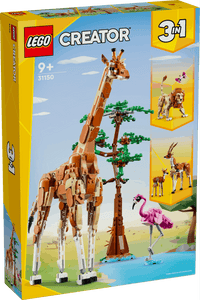 Lego Creator 3 in 1 31150 Wild Safari Animals Playset for Ages 9 & Up