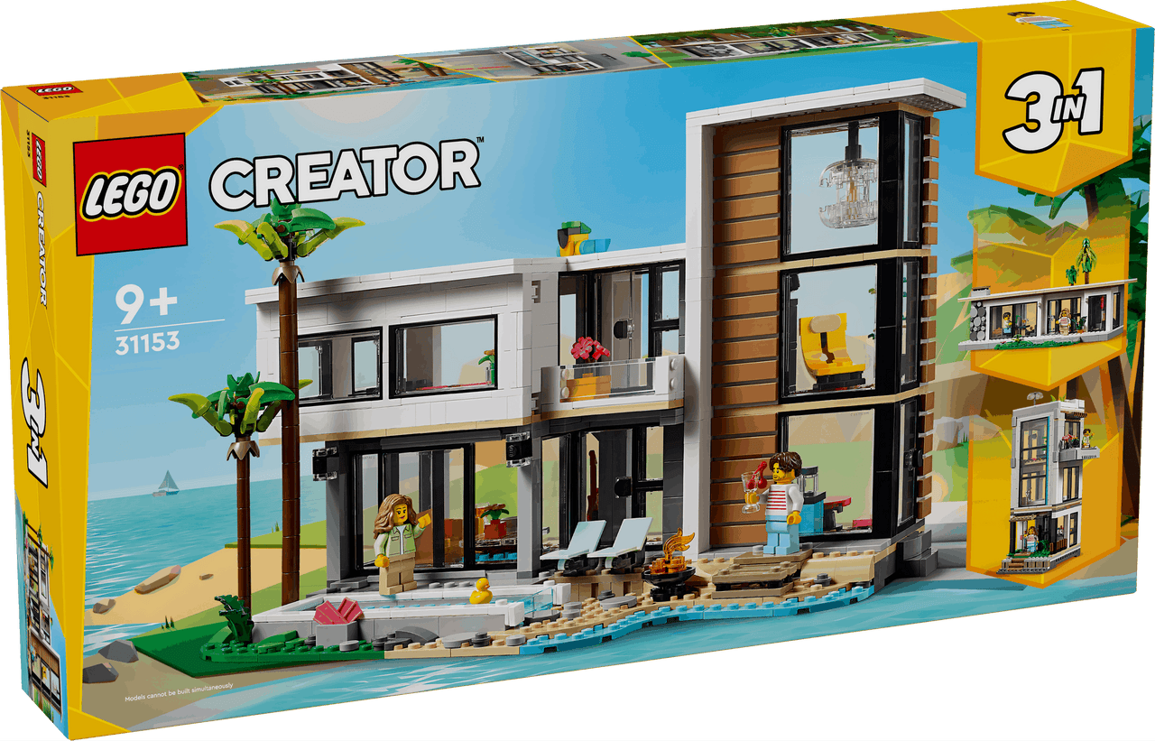 Lego Creator 3 in 1 31153 Modern House Rebuildable Playset for Ages 9+