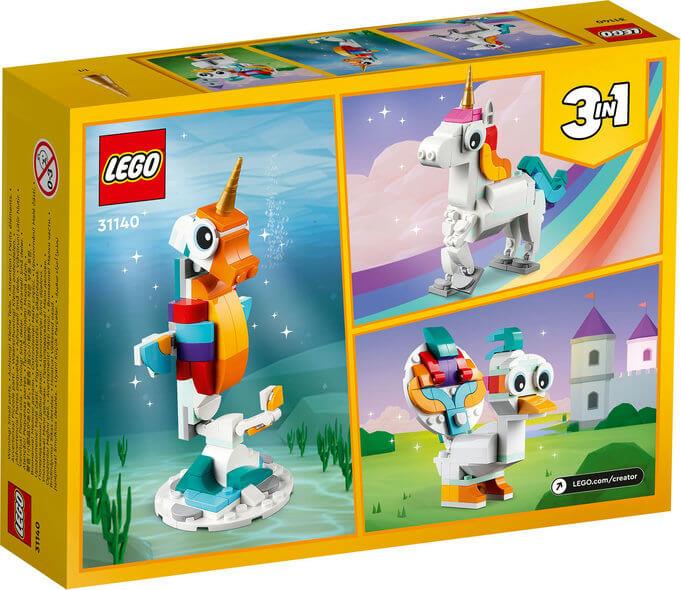 Lego Creator 3 in 1 31140 Magical Unicorn Playset for Ages 7 and Up