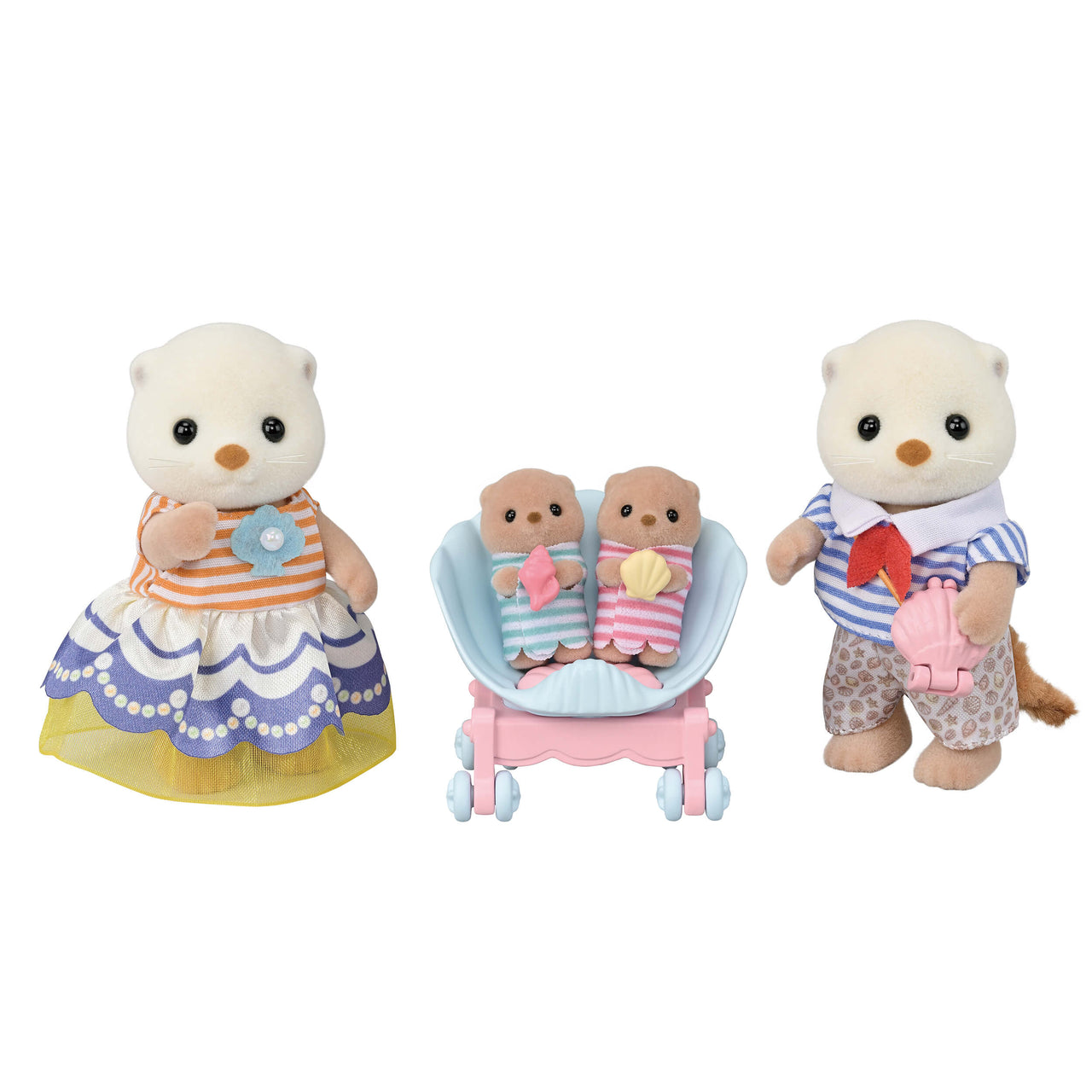 Sylvanian Families Sea Otter Family Toy Playset for Ages 3 and Up