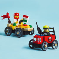 Lego City 60458 Pizza Vs. Fire Truck Race Car Pack for Ages 5 and Up