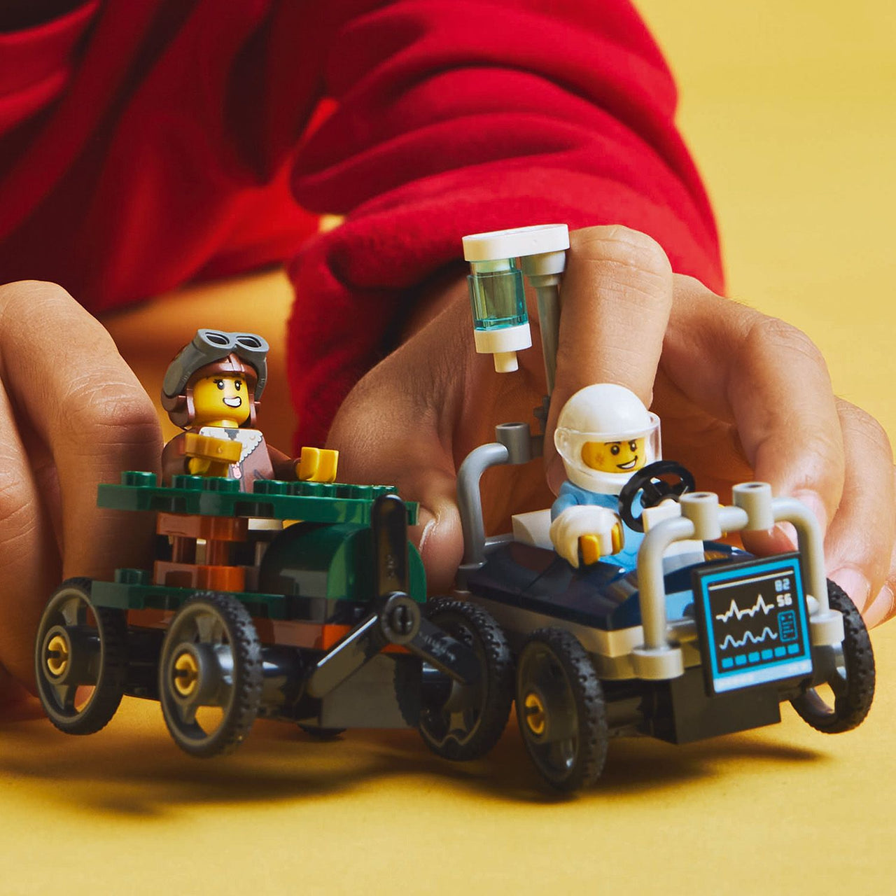 Lego City 60459 Airplane Vs. Hospital Bed Race Car Pack for Ages 5+