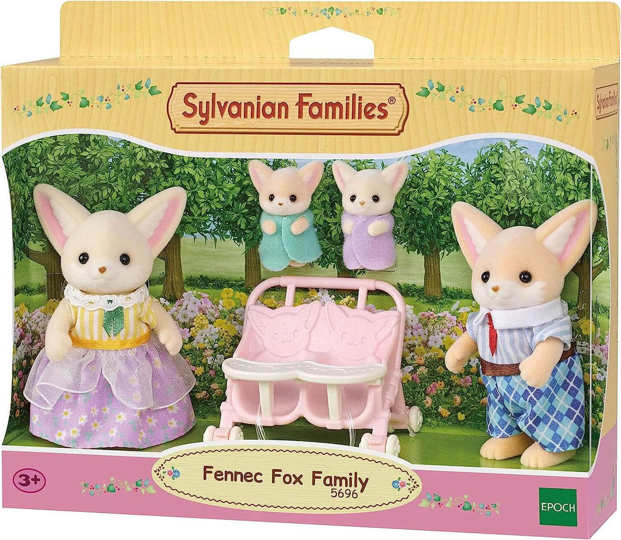 Sylvanian Families Fennec Fox Family Toy Playset for Ages 3 and Up
