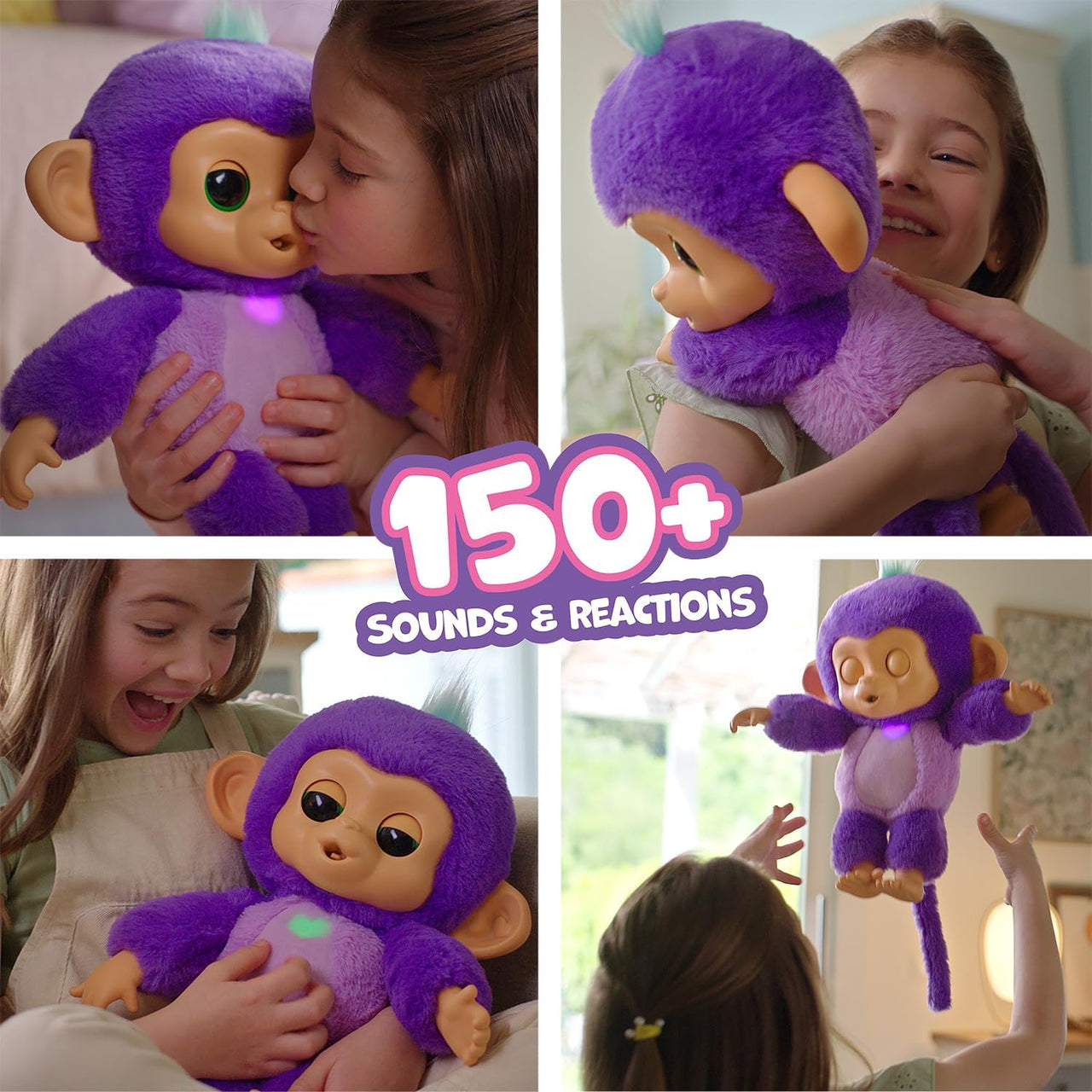 Fingerlings Care ‘n’ Cuddles Interactive Baby Monkey