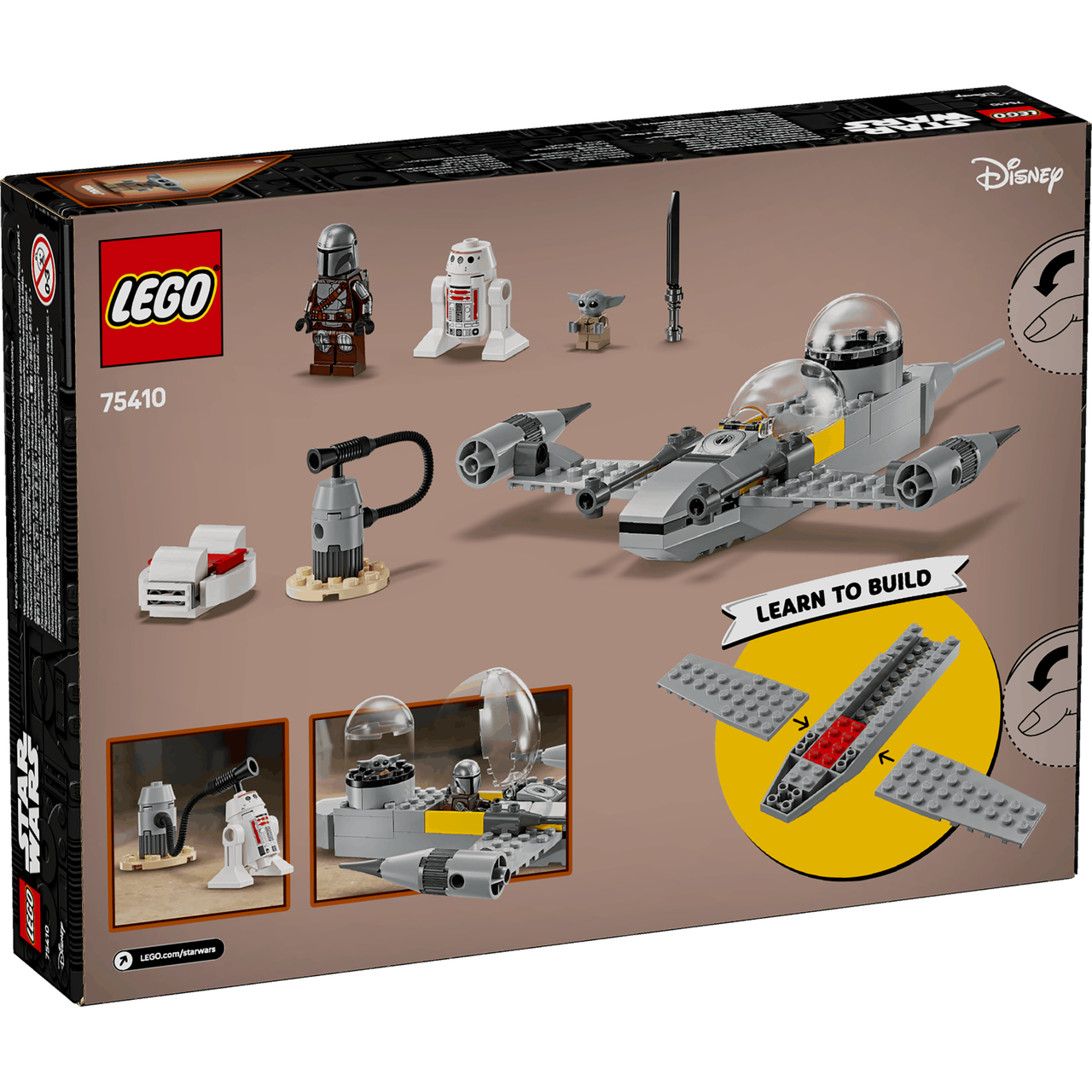 Lego Star Wars 75410 Mando and Grogu's N-1 Starfighter for Ages 4 & Up