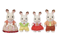 Sylvanian Families Chocolate Rabbit Family Toy Playset for Ages 3 & Up