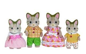 Sylvanian Families Striped Cat Family Toy Playset for Ages 3 and Up