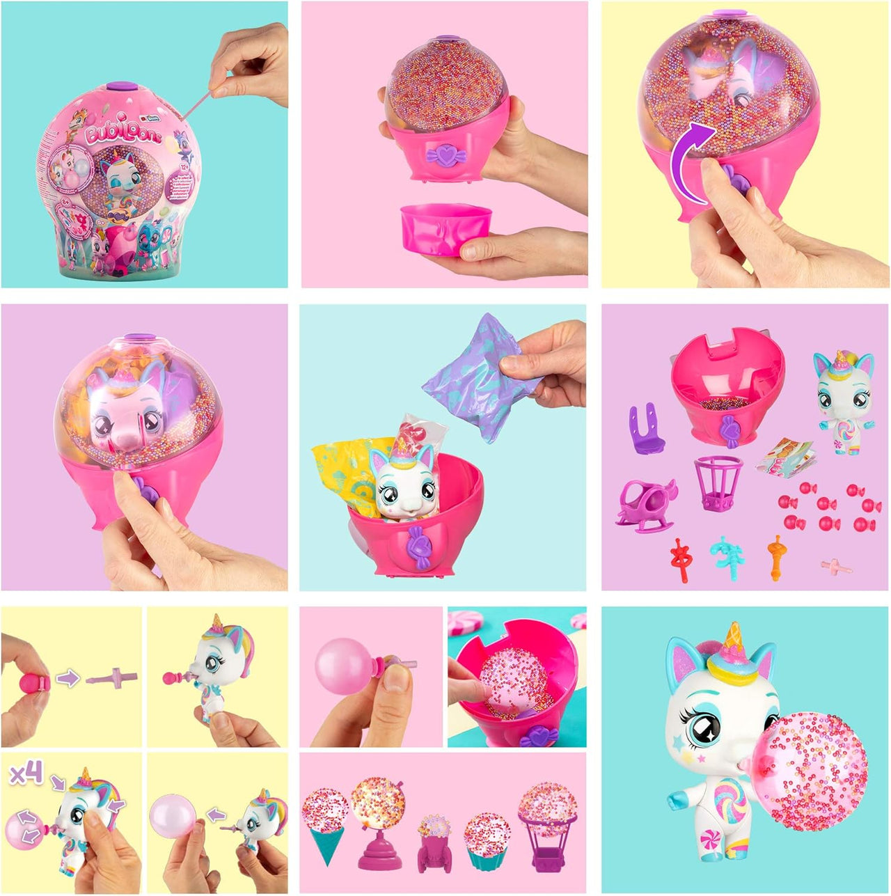 Bubiloons Animals Balloon Candy Capsule