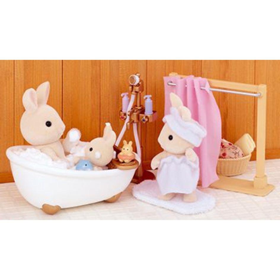 Sylvanian Families Bath & Shower Set Furniture Playset for Ages 3 & Up