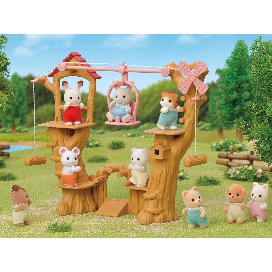 Sylvanian Families Baby Ropeway Park Toy Playset for Ages 3 and Up