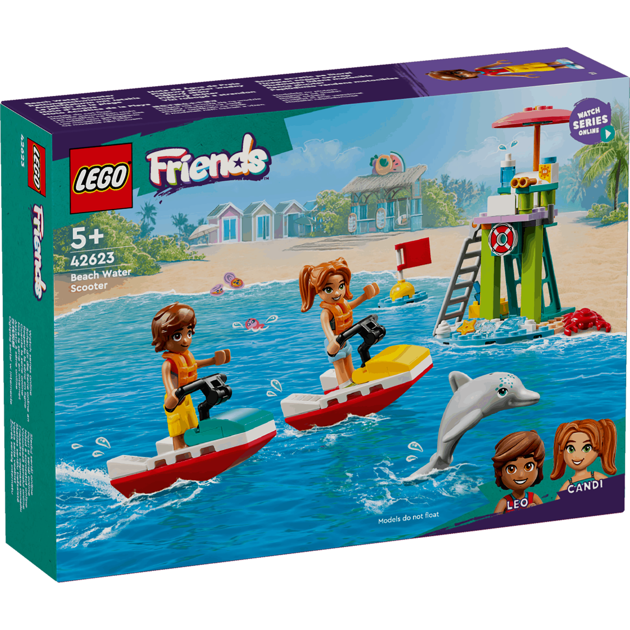 Lego Friends 42623 Beach Water Scooter Toy Playset for Ages 4 and Up