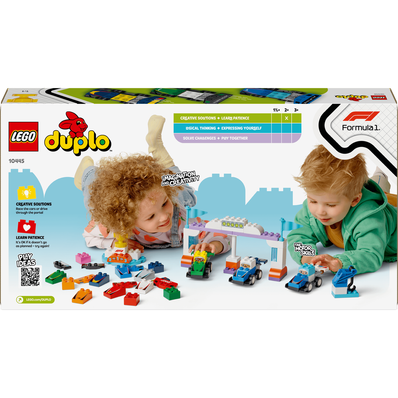 Lego Duplo 10445 F1 Team Race Cars & Drivers for Toddlers Ages 2 & Up
