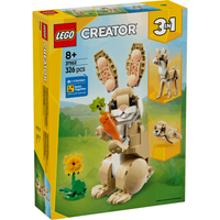 Lego Creator 3 in 1 31162 Cute Bunny Rebuildable Toy for Ages 8 and Up