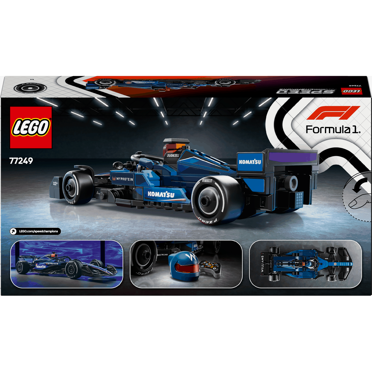 Lego Speed Champions 77249 Williams Racing FW46 F1 Race Car Ages 10+