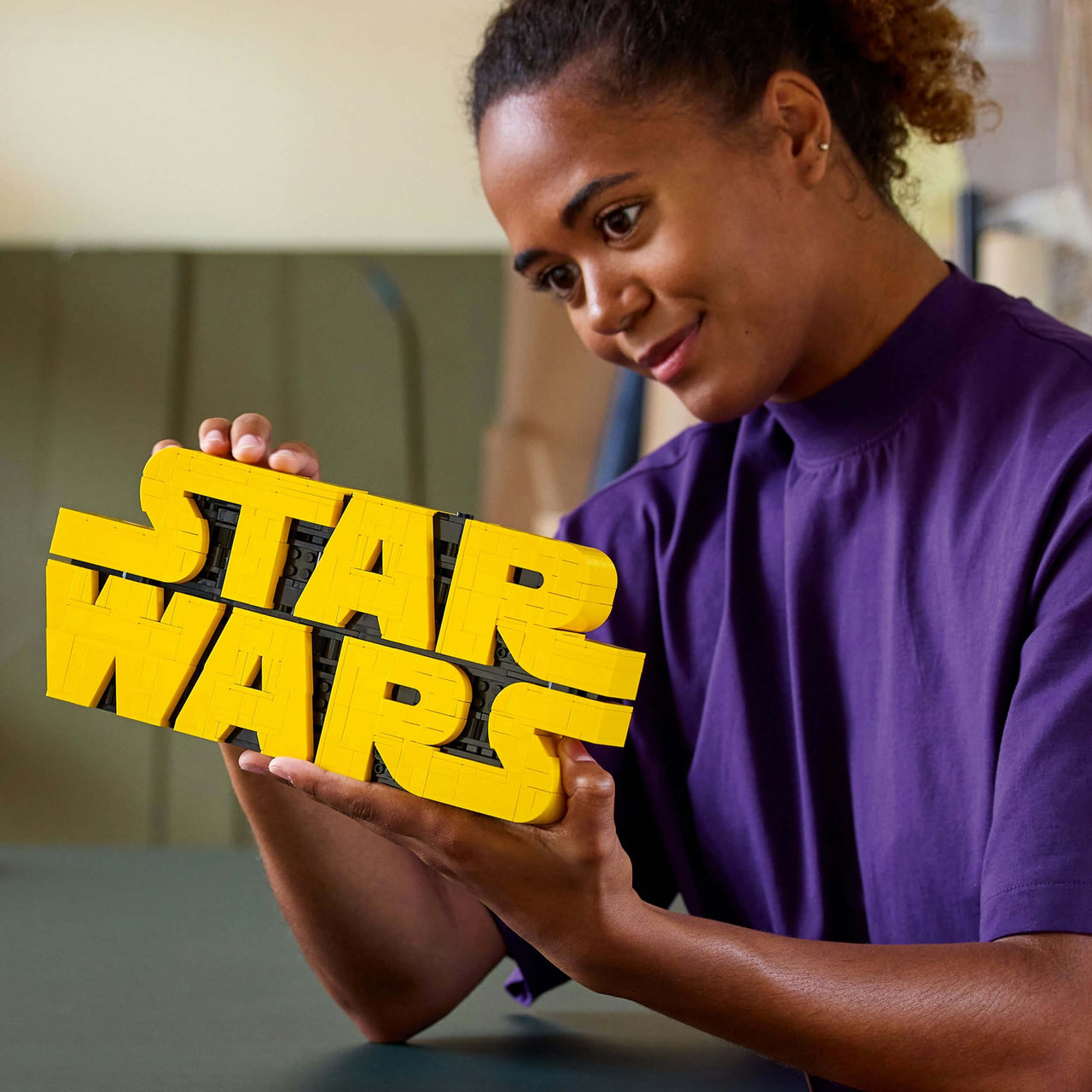 Lego Star Wars 75407 Brick-Built Star Wars Logo for Adults Ages 18+