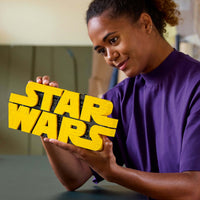 Lego Star Wars 75407 Brick-Built Star Wars Logo for Adults Ages 18+