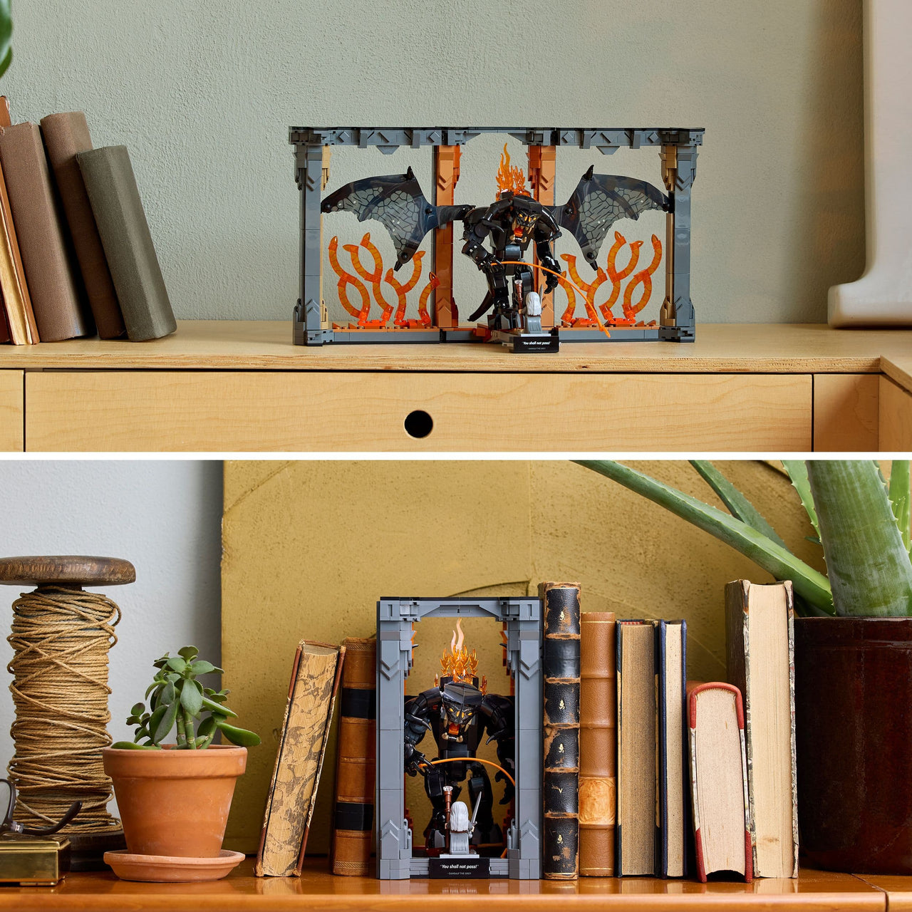 Lego Icons 10367 The Lord of the Rings: Balrog Book Nook for Ages 18+