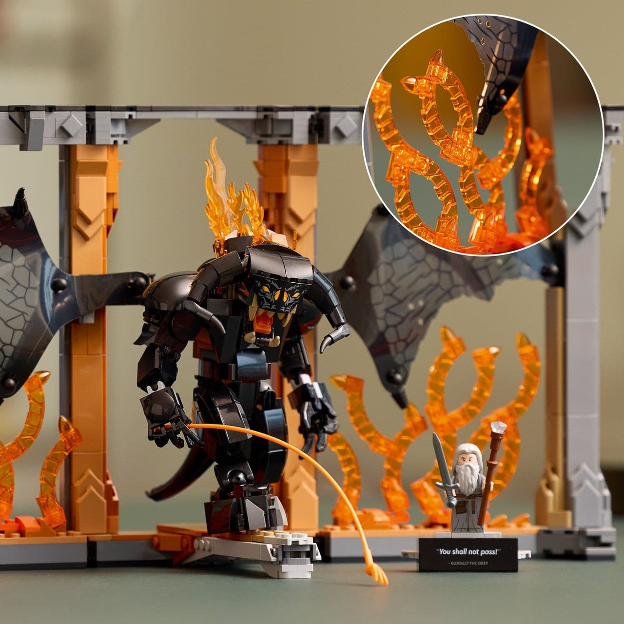 Lego Icons 10367 The Lord of the Rings: Balrog Book Nook for Ages 18+