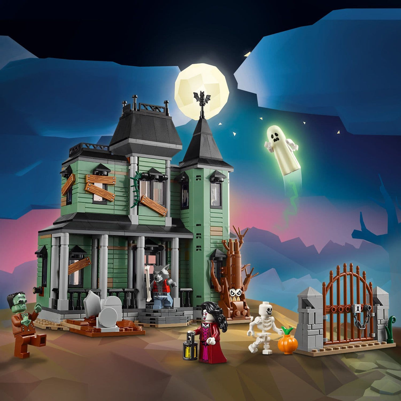 Lego Creator 3 in 1 31167 Haunted Mansion Rebuildable Set for Ages 9+