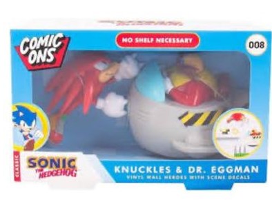 Fizz Creations Knuckles and Dr Eggman Comic Ons