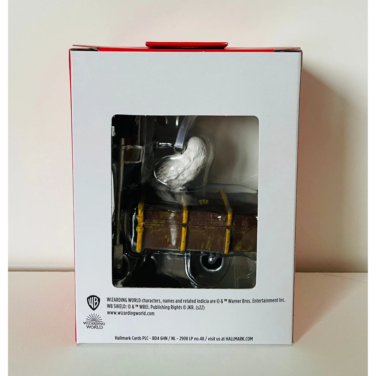 Harry Potter Trolley with Trunk & Hedwig the Owl Ornament