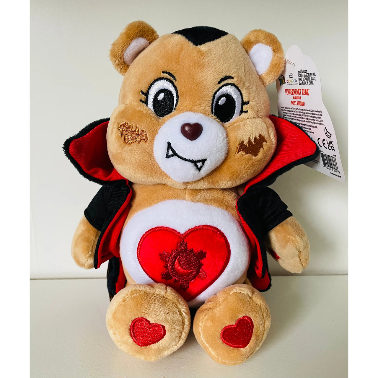 Care Bears 22cm Plush Universal Monsters Tenderheart as Dracula