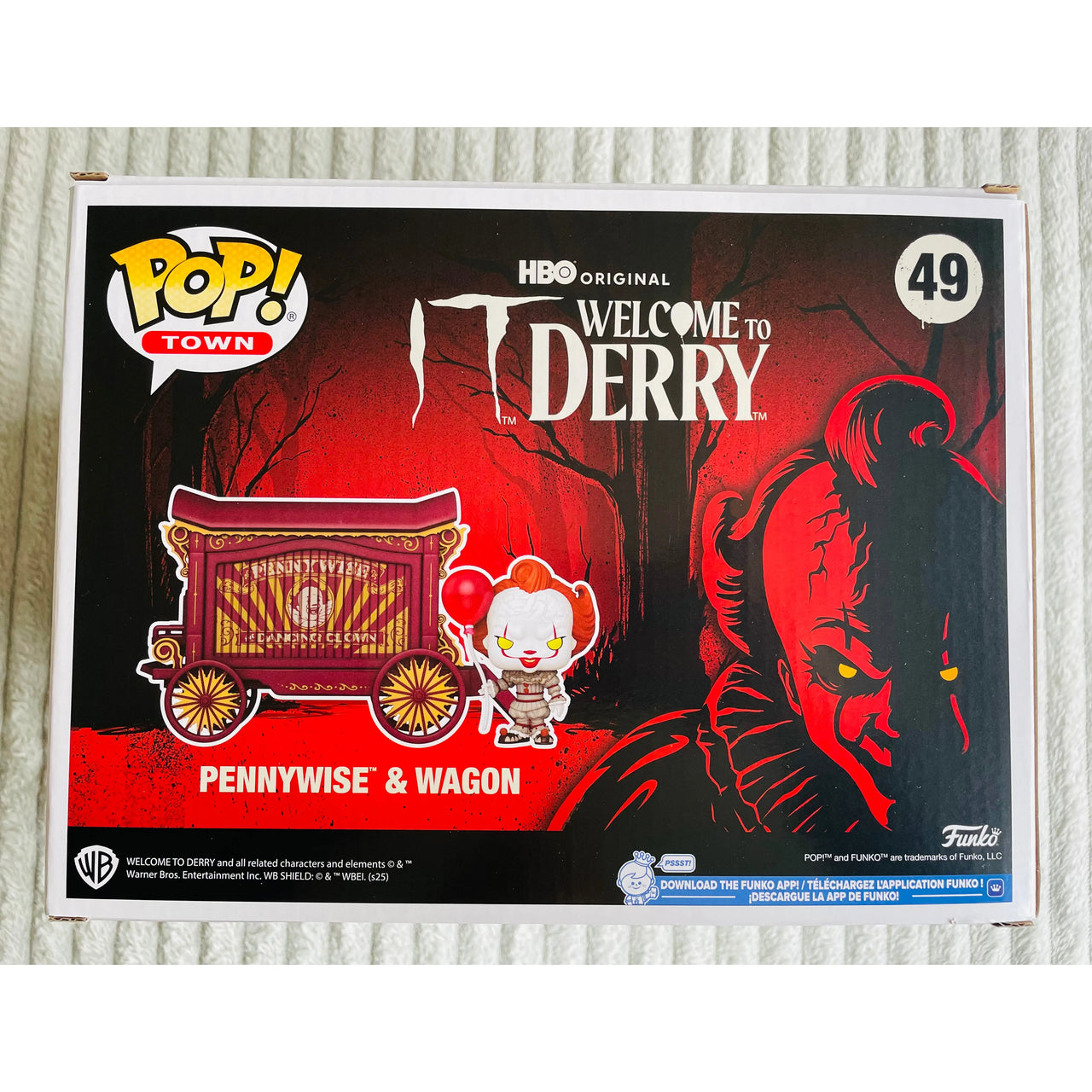 Funko Pop! Town IT Welcome to Derry Vinyl Figure 49 Pennywise & Wagon