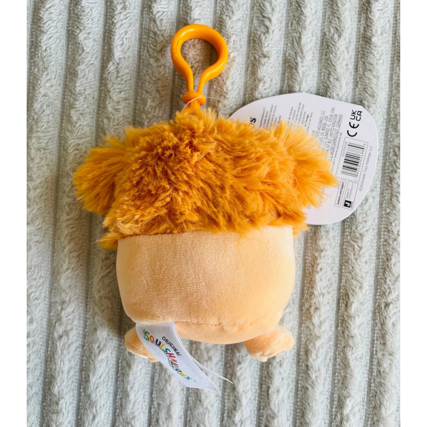 Squishmallows 3.5" Mini Clip-On Plush Shasta the Orange Bigfoot