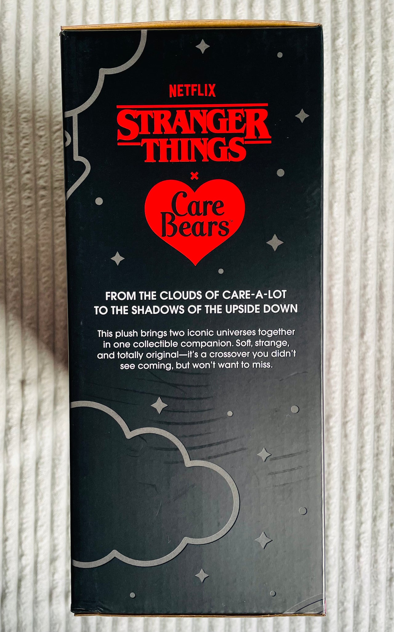 Stranger Things x Care Bears Cheer Bear as Eleven & Grumpy Bear as the Demogorgon Plush 2 Pack