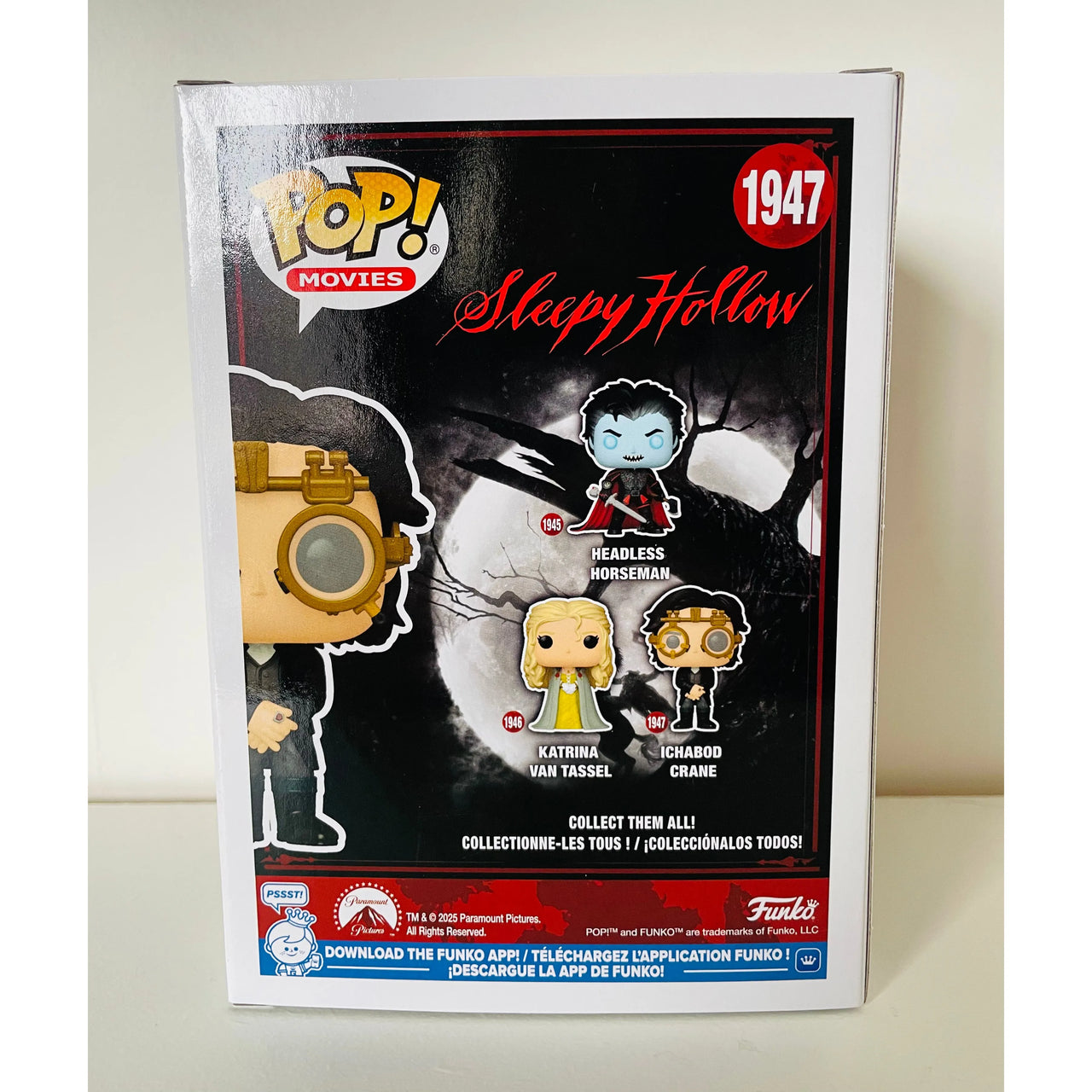 Funko Pop! Movies Sleepy Hollow Vinyl Figure 1947 Ichabod Crane