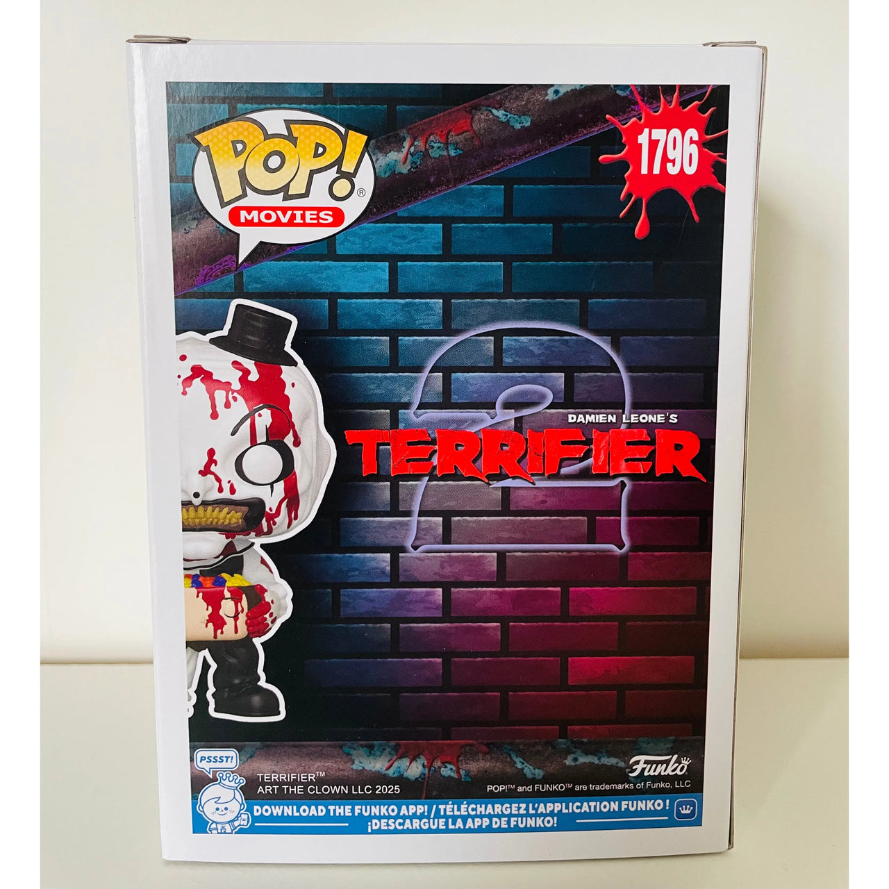 Funko Pop! Movies Terrifier Vinyl Figure 1796 Art the Clown with Candy Filled Head