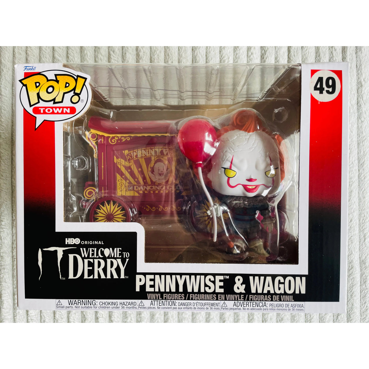 Funko Pop! Town IT Welcome to Derry Vinyl Figure 49 Pennywise & Wagon