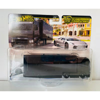 Hot Wheels Premium Car Culture Team Transport #76 Lamborghini Reventon Roadster Flipsider Hauler