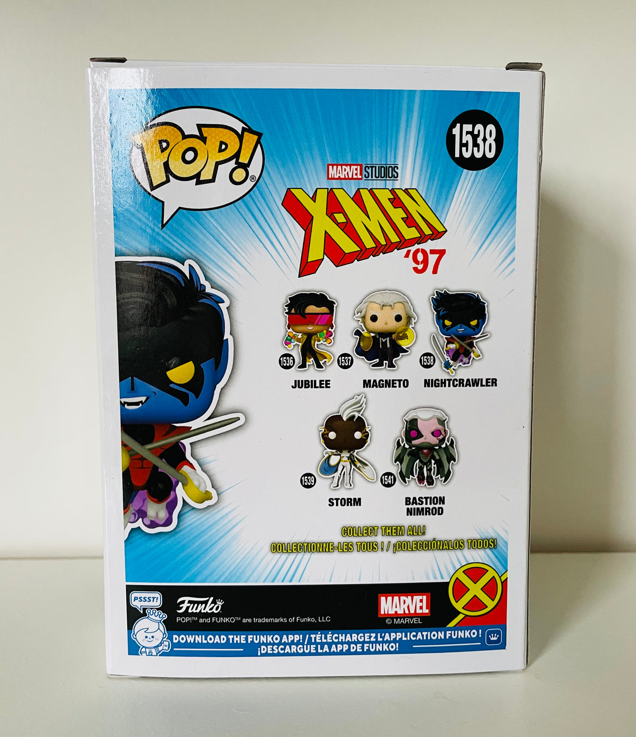 Funko Pop Marvel X-Men 97 Bobblehead 1538 Nightcrawler