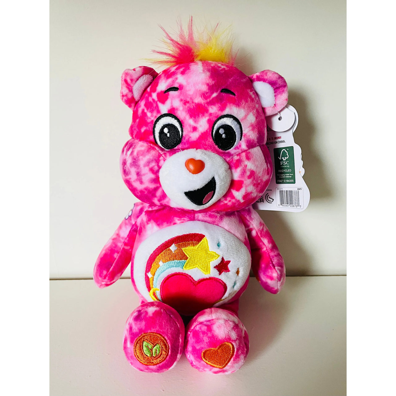 Care Bears Blissful Heart Bear Pink Plush 22cm