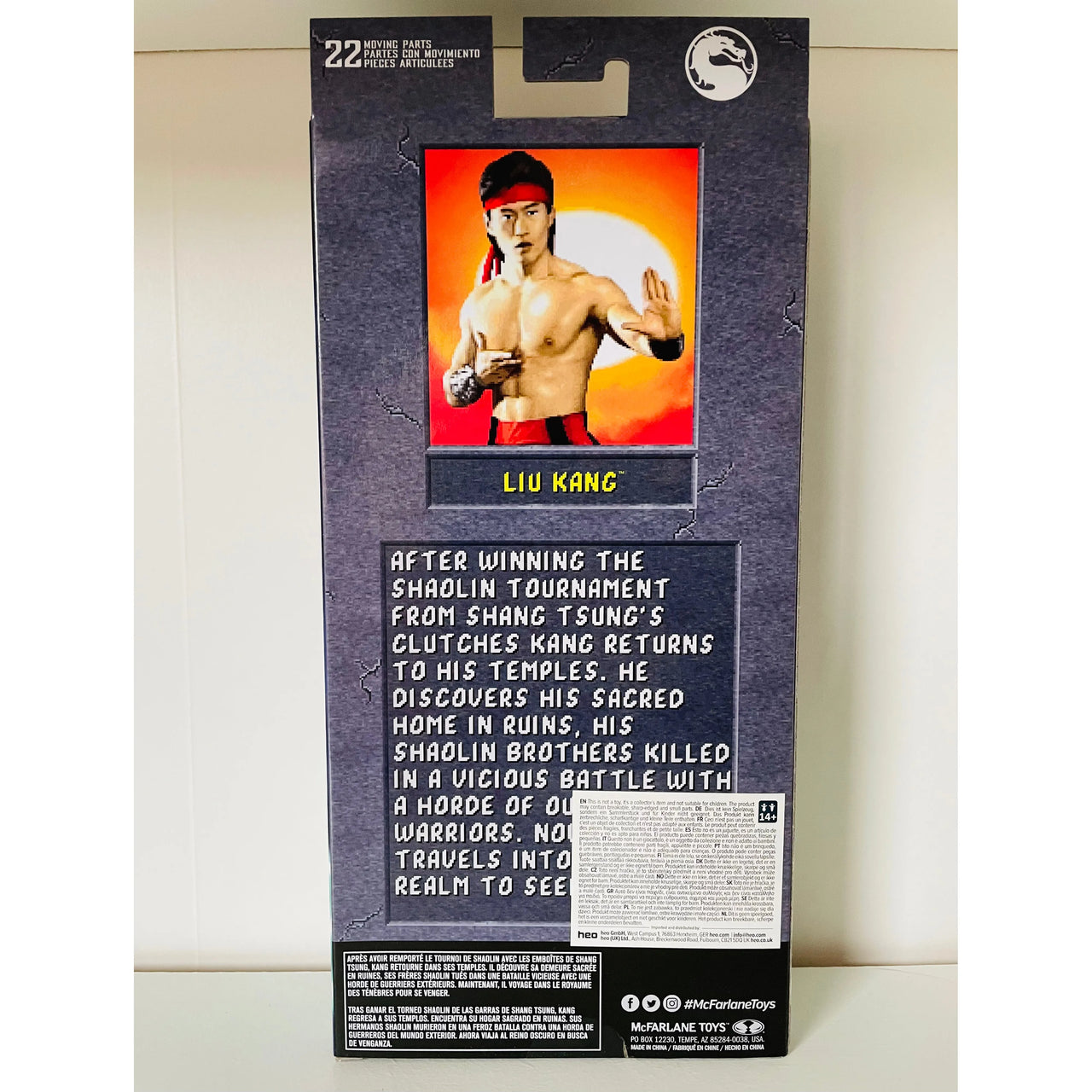 Mortal Kombat Klassics Action Figure Liu Kang 18 cm