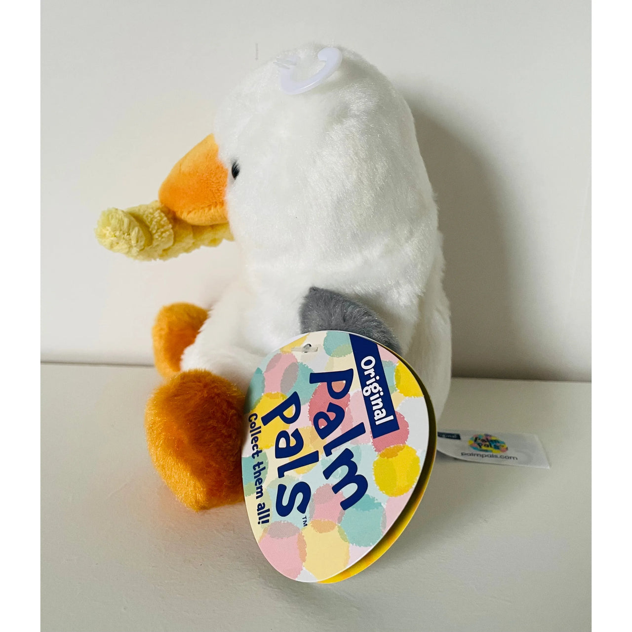Palm Pals Buoy Seagull With Fry Soft Toy 5 Inch