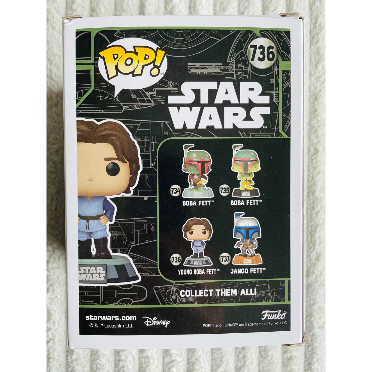 Funko Pop! Star Wars Vinyl Figure 736 Young Boba Fett