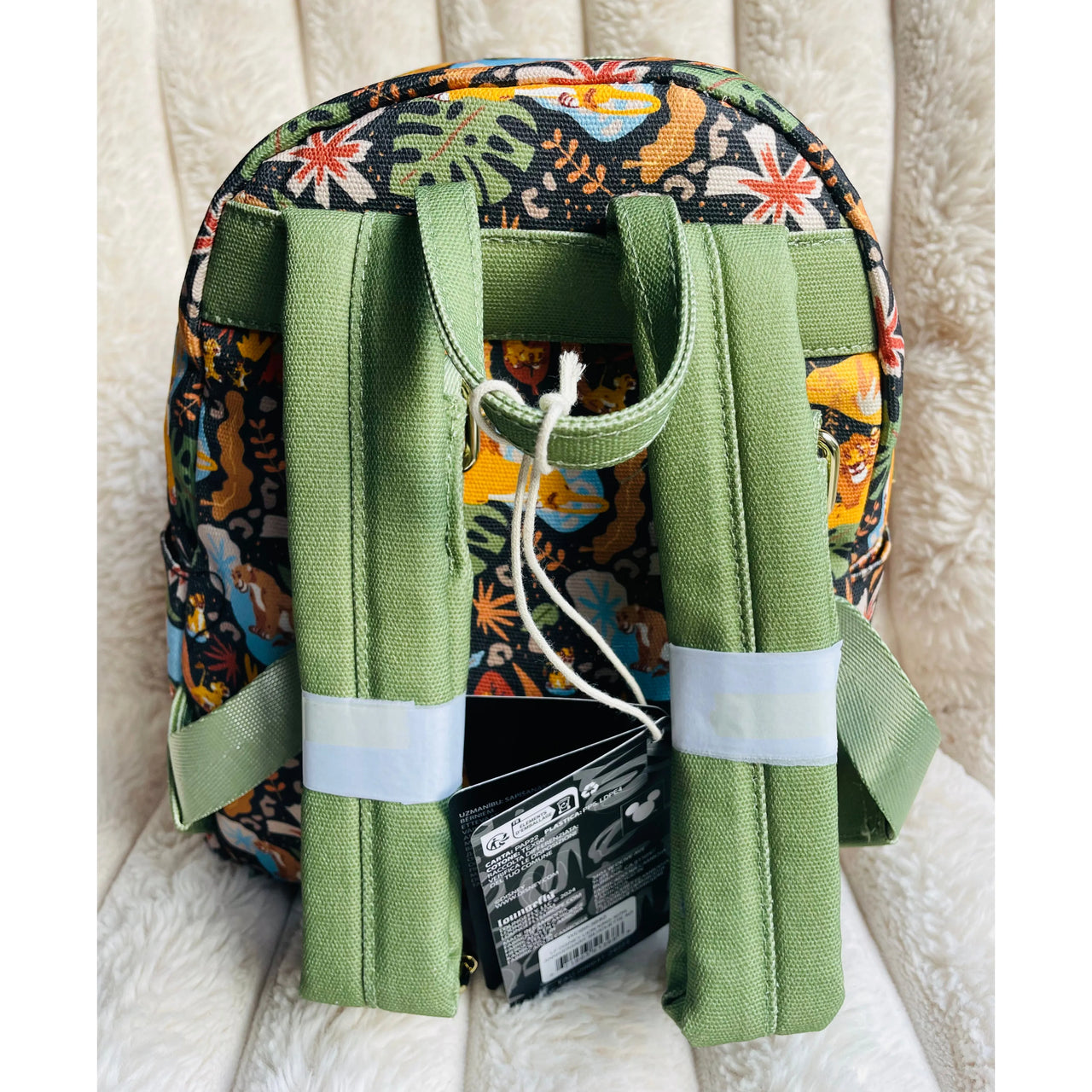 Loungefly Disney The Lion King 30th Anniversary Silhouette All-Over Print Canvas Mini Backpack