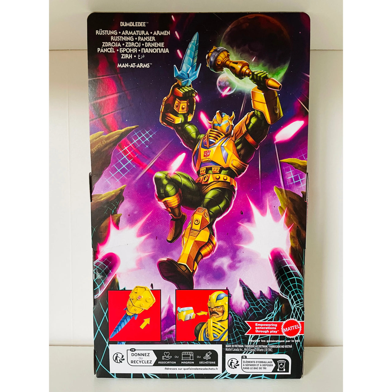 Masters of the Universe x Transformers Action Figure Bumblebee Armor Man-At-Arms