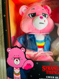 Stranger Things x Care Bears Cheer Bear as Eleven & Grumpy Bear as the Demogorgon Plush 2 Pack