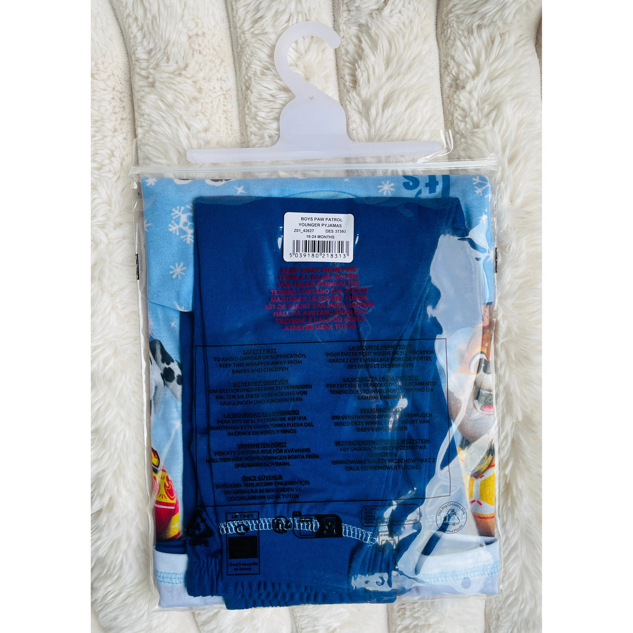 Paw Patrol Long Sleeve Christmas Pyjamas Blue