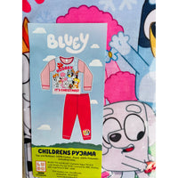 Bluey Long Sleeve Christmas Pyjamas Pink