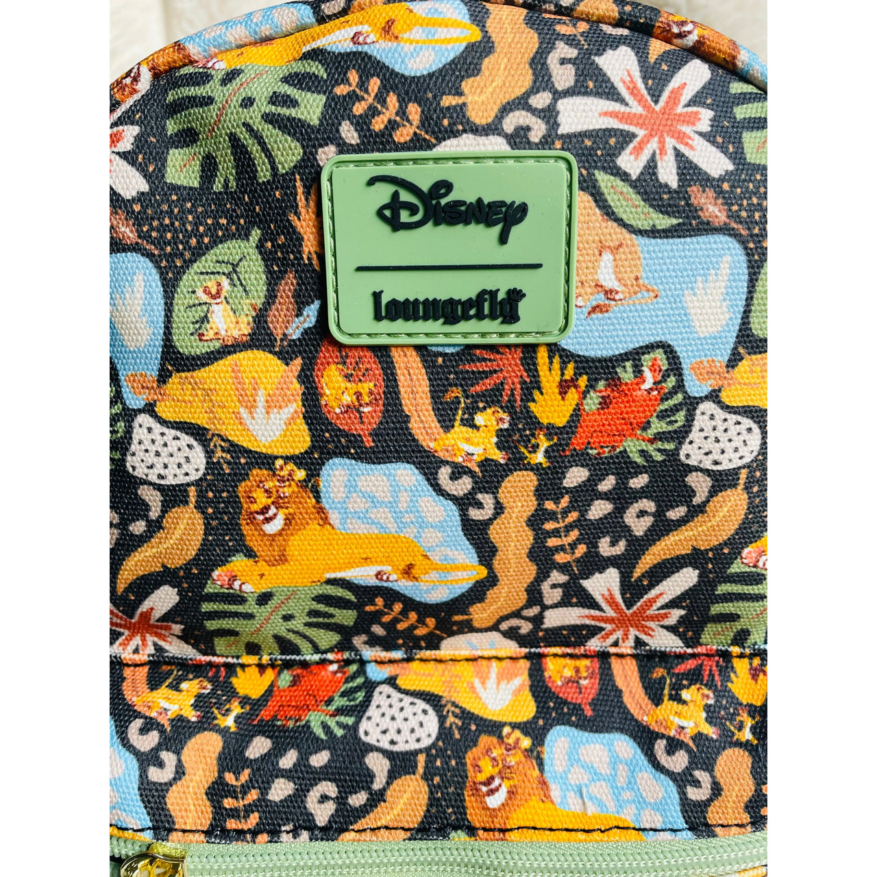 Loungefly Disney The Lion King 30th Anniversary Silhouette All-Over Print Canvas Mini Backpack