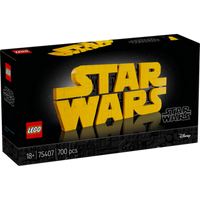 Lego Star Wars 75407 Brick-Built Star Wars Logo for Adults Ages 18+